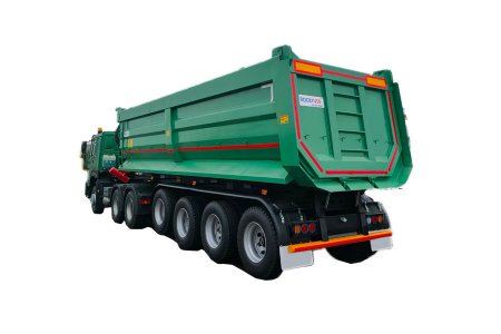 80 tons u shape dump trailer 4 axles