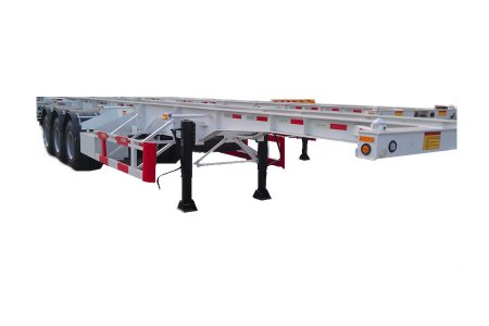 3 axles skeleton trailer container chassis for sale
